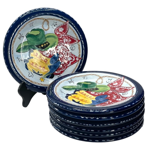 HausenWare Set of 7 Western Cowboy Boots Hat Designed by Mary Jane Mitchell 8" - Picture 5 of 11